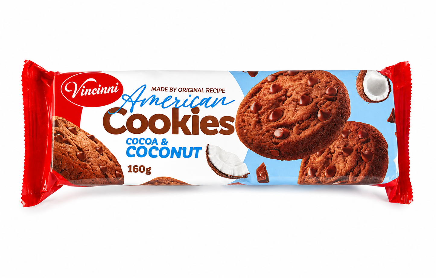 Vincinni American Cookies Cocoa & Coconut 160G