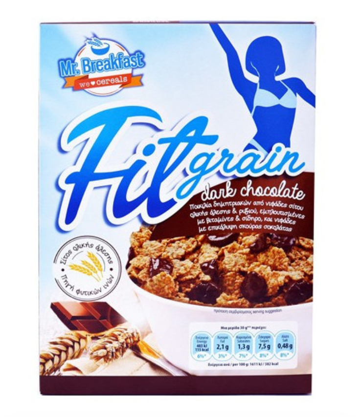 Fit Grain Dark Chocolate 375G