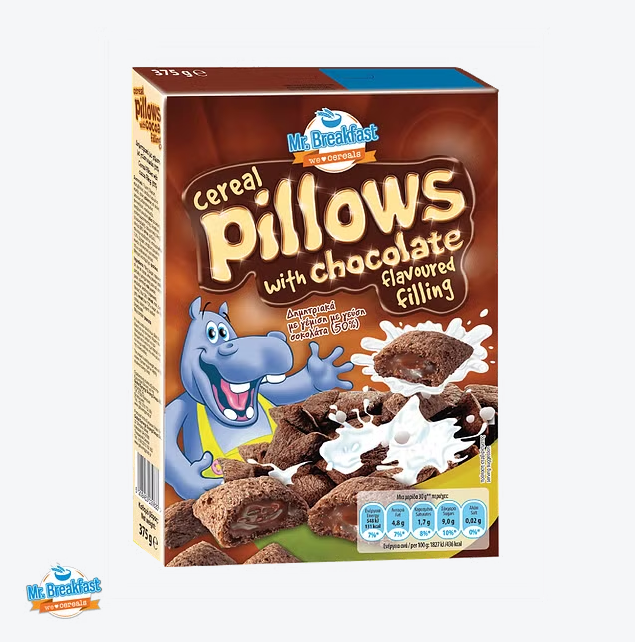 Mr. Breakfast Pillows With Chocolate 375G