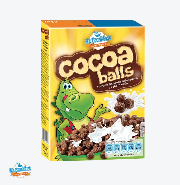 Mr. Breakfast Cocoa Balls 375G