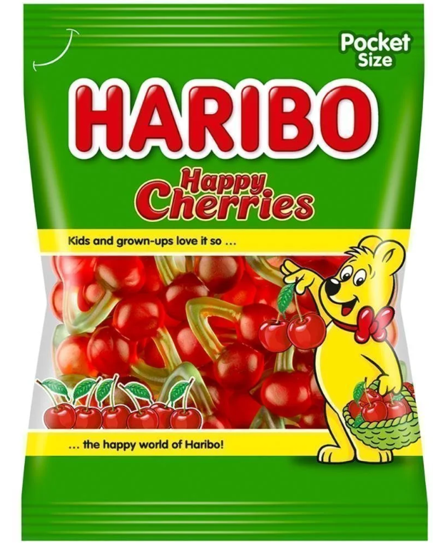 حلوى هاريبو بالكرز السعيد 100 غرام