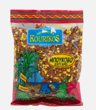 Kourikos Red Spicy Peppers Crushed (Bukovo) 50G